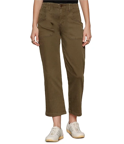 Sanctuary Retreat Wide-Leg Cropped Twill Pants