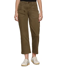 Sanctuary Retreat Wide-Leg Cropped Twill Pants
