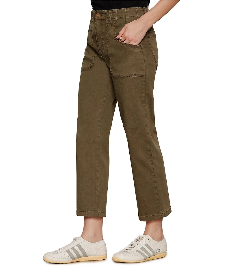 Sanctuary Retreat Wide-Leg Cropped Twill Pants