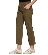 Sanctuary Retreat Wide-Leg Cropped Twill Pants