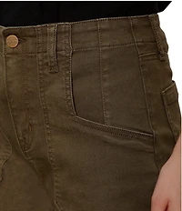 Sanctuary Retreat Wide-Leg Cropped Twill Pants