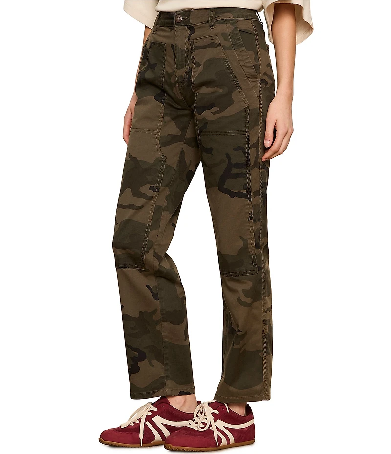 Sanctuary Riot Camo Print Tapered Leg Pant
