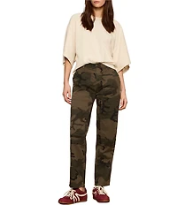 Sanctuary Riot Camo Print Tapered Leg Pant