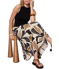 Sanctuary Sandbar Mixed Media Crew Neck Sleeveless Midi Dress