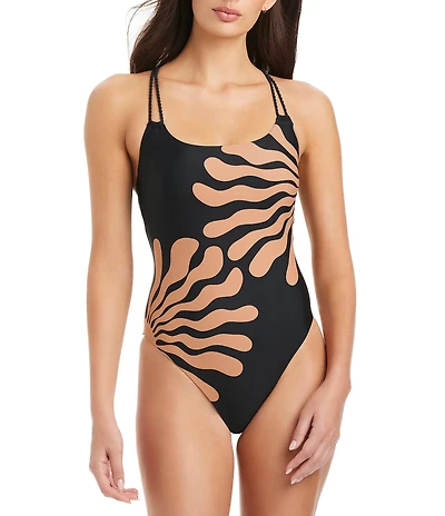 Sanctuary Shell We Scoop Neck Tank One Piece Swimsuit