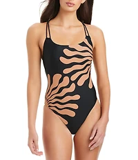 Sanctuary Shell We Scoop Neck Tank One Piece Swimsuit