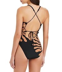 Sanctuary Shell We Scoop Neck Tank One Piece Swimsuit