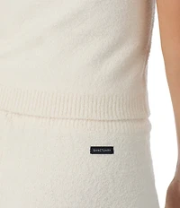 Sanctuary Solid Sweater Knit Sleeveless Tank & Lounge Pant Set