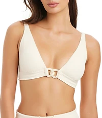 Sanctuary Stay Connected Long Line Triangle Swim Top
