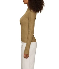 Sanctuary Textured Knit Boatneck Long Sleeve Top
