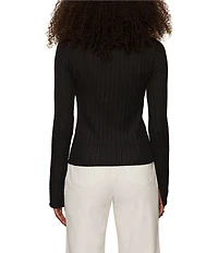 Sanctuary Textured Knit Boatneck Long Sleeve Top
