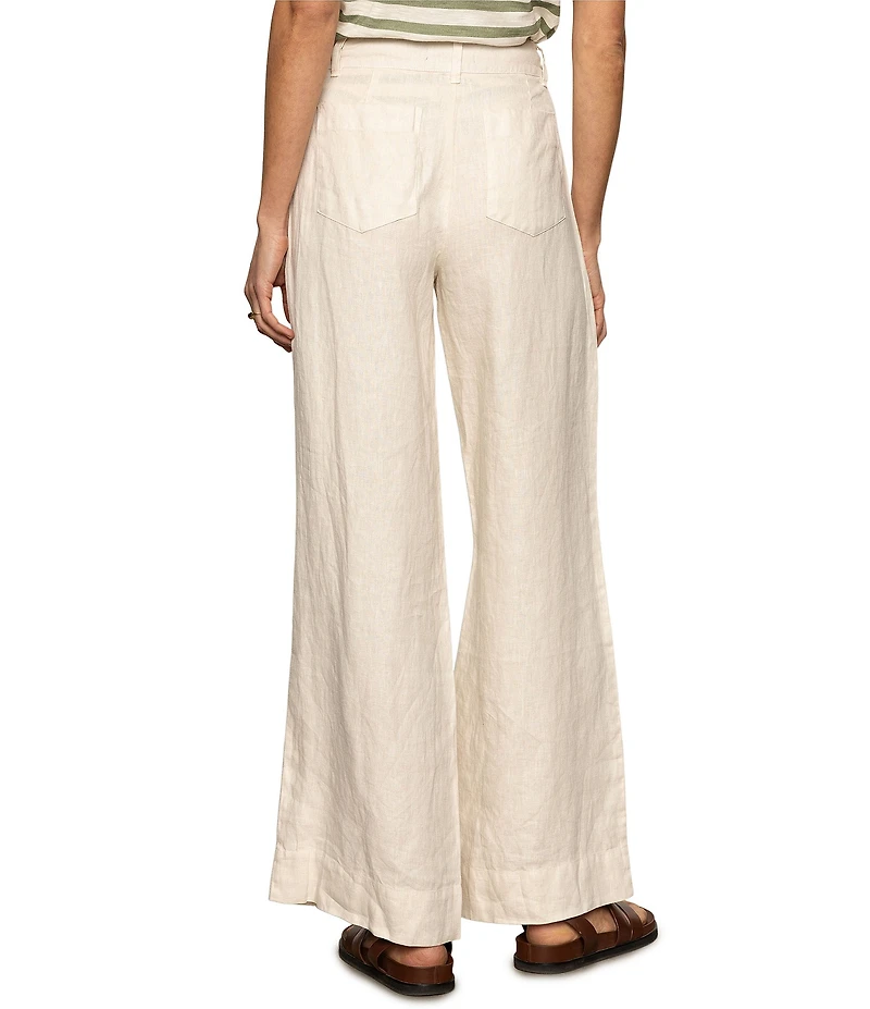 Sanctuary The Linen Marine Wide Leg Pants