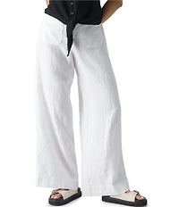 Sanctuary The Linen Marine Wide Leg Pants
