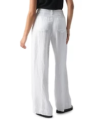 Sanctuary The Linen Marine Wide Leg Pants