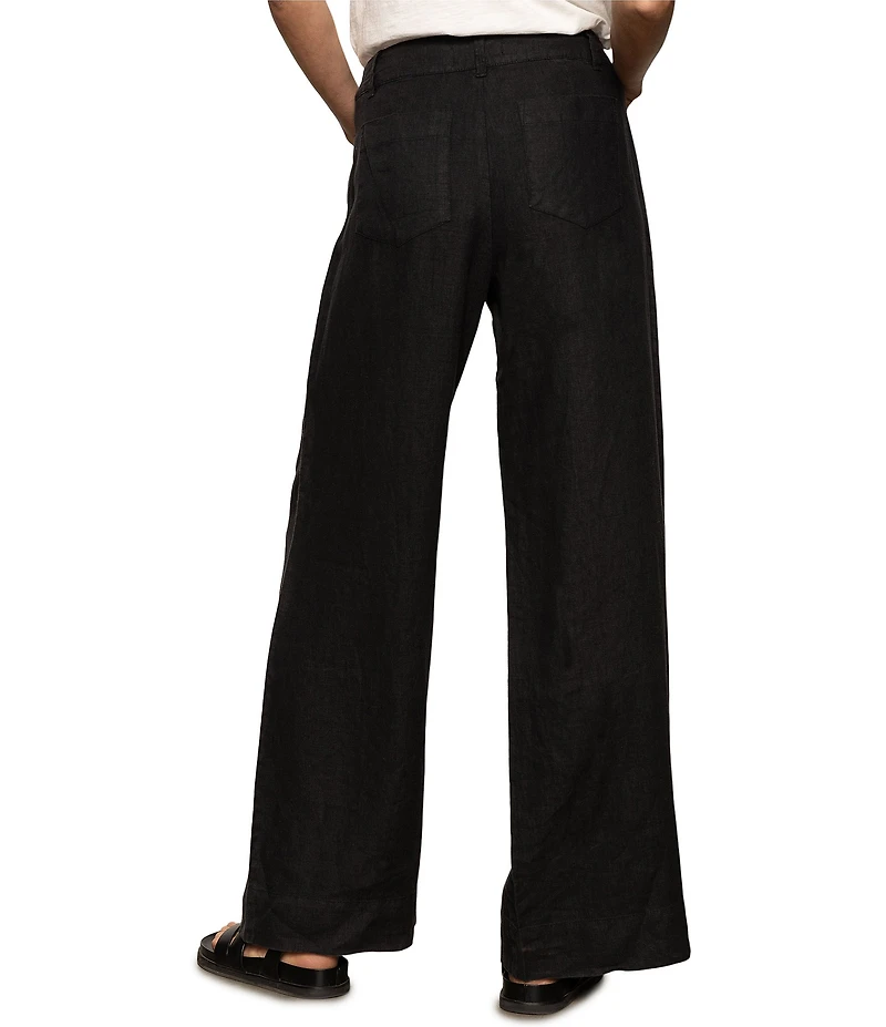 Sanctuary The Linen Marine Wide Leg Pants