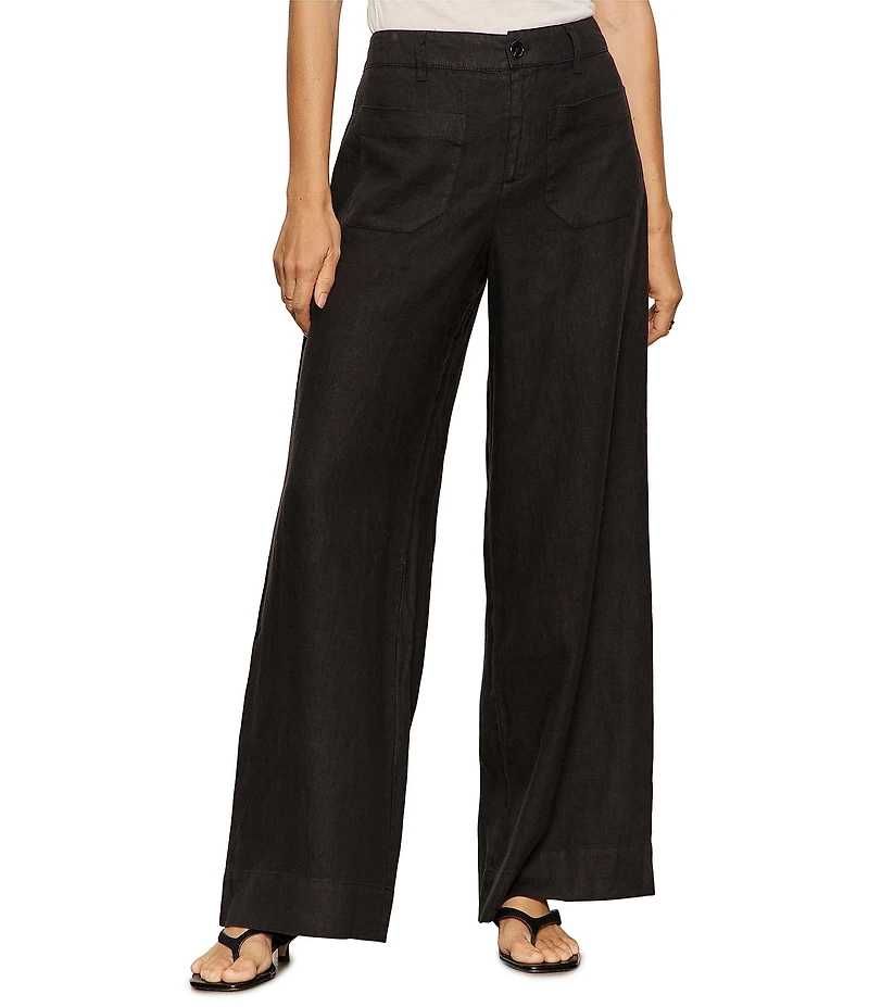 Sanctuary The Linen Marine Wide Leg Pants