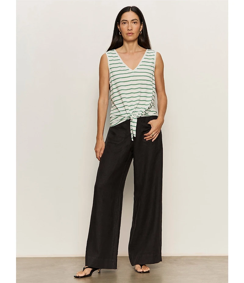 Sanctuary The Linen Marine Wide Leg Pants