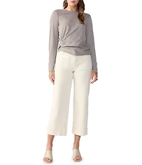 Sanctuary The Marine Comfort Stretch Cropped Wide Leg Jeans