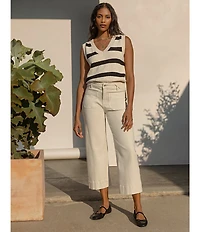 Sanctuary The Marine Comfort Stretch Cropped Wide Leg Jeans