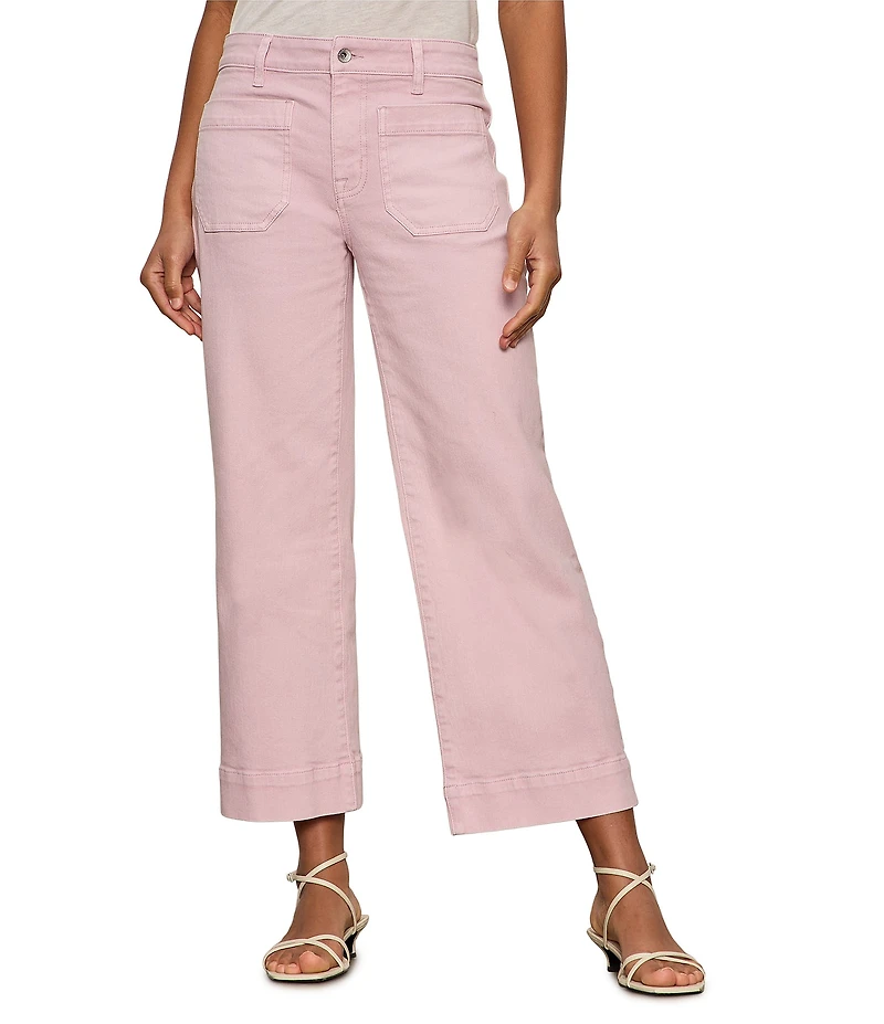 Sanctuary The Marine Comfort Stretch Cropped Wide Leg Jeans