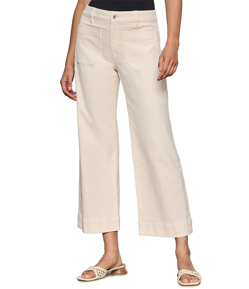 Sanctuary The Marine Comfort Stretch Cropped Wide Leg Jeans