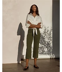 Sanctuary The Marine Comfort Stretch Cropped Wide Leg Jeans