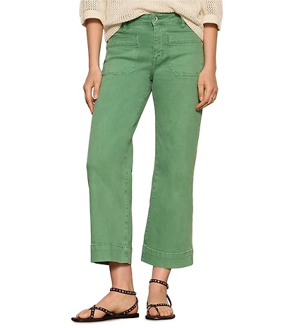 Sanctuary The Marine Comfort Stretch Cropped Wide Leg Jeans