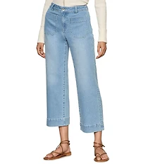 Sanctuary The Marine Cropped Wide Leg Jeans