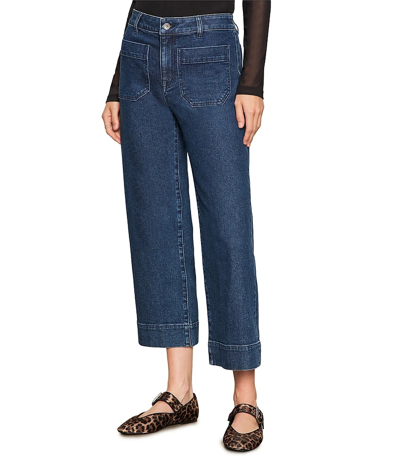 Sanctuary The Marine Cropped Wide Leg Jeans