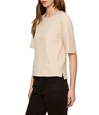 Sanctuary The Perfect Crew Neck Short Sleeve Sweater Top