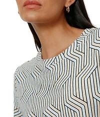 Sanctuary The Perfect Tee Printed Crew Neck Short Sleeve Tee