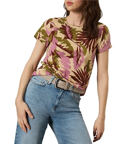 Sanctuary The Perfect Tee Graphic Print Crew Neck Short Sleeve Top