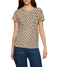 Sanctuary The Perfect Tee Printed Crew Neck Short Sleeve Top