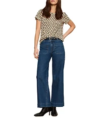 Sanctuary The Perfect Tee Printed Crew Neck Short Sleeve Top