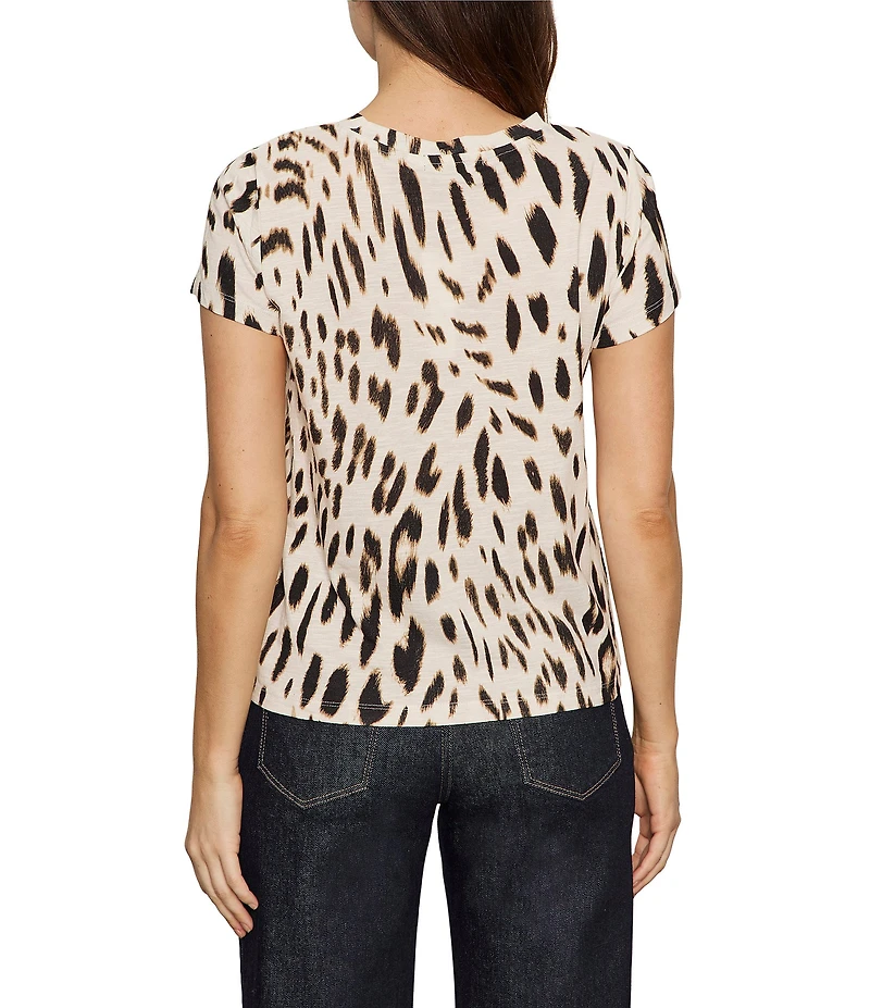 Sanctuary The Perfect Tee Printed Crew Neck Short Sleeve Top