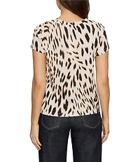 Sanctuary The Perfect Tee Printed Crew Neck Short Sleeve Top
