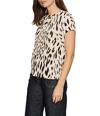 Sanctuary The Perfect Tee Printed Crew Neck Short Sleeve Top