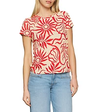 Sanctuary The Perfect Tee Sunny Crew Neck Short Sleeve Top