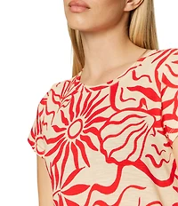 Sanctuary The Perfect Tee Sunny Crew Neck Short Sleeve Top