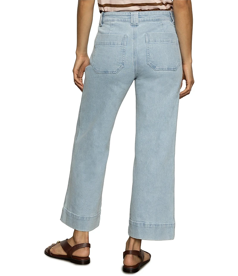 Sanctuary Voyage High Rise Cropped Wide Leg Denim Jeans