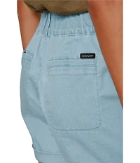 Sanctuary Wander On Mid-Rise Cuffed Hem Denim Shorts