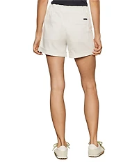 Sanctuary Wander On Mid-Rise Cuffed Hem Hybrid Stretch Twill Shorts