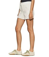 Sanctuary Wander On Mid-Rise Cuffed Hem Hybrid Stretch Twill Shorts