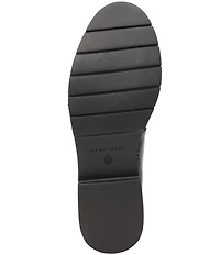 Sanctuary Whitney Crinkle Patent Leather Chain Link Hardware Loafers