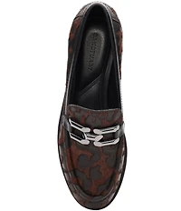 Sanctuary Whitney Leopard Burnout Hair Calf Chain Bit Buckle Hardware Loafers