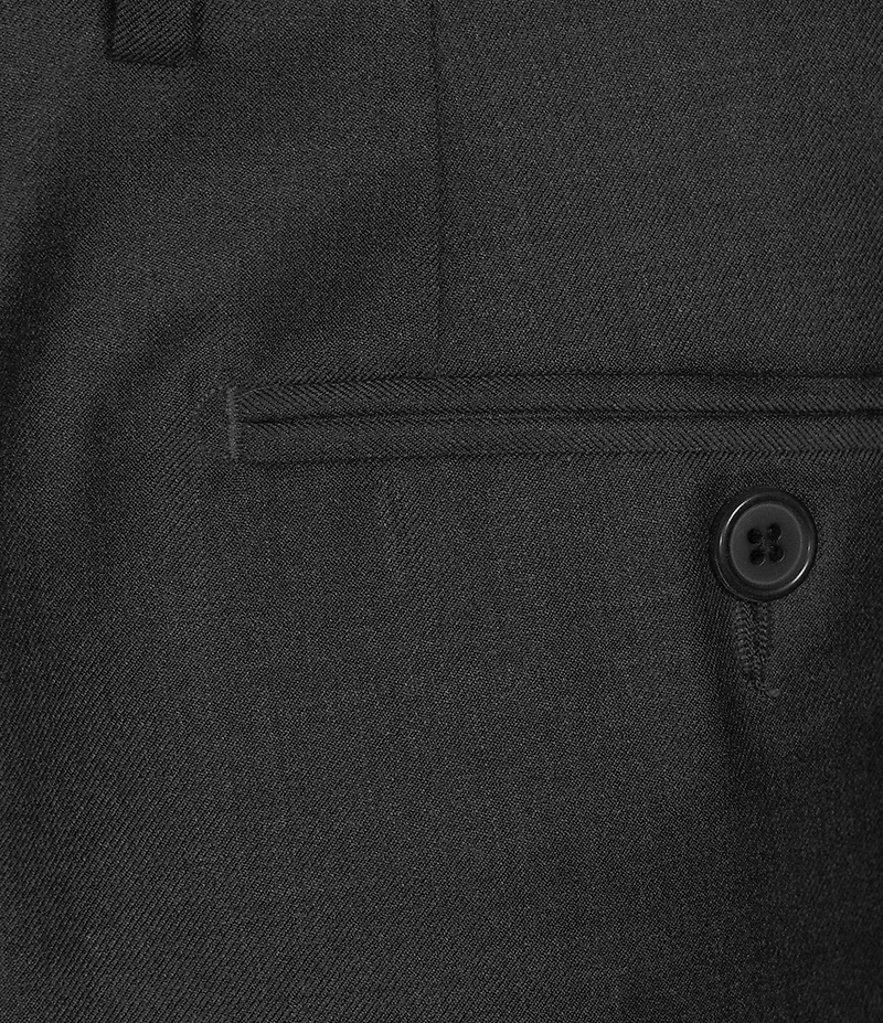 Santorelli Super 130's Bi-Stretch Wool Flat Front Solid Dress Pants