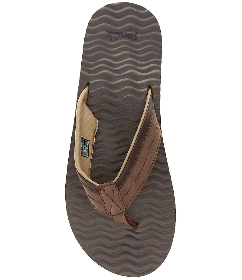 Sanuk Men's Ziggy Plush Flip-Flops