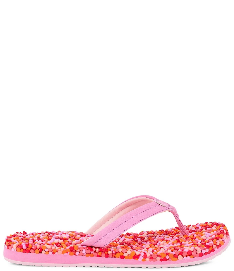 Sanuk Women's Bubblecush Rainbow Flip Flops