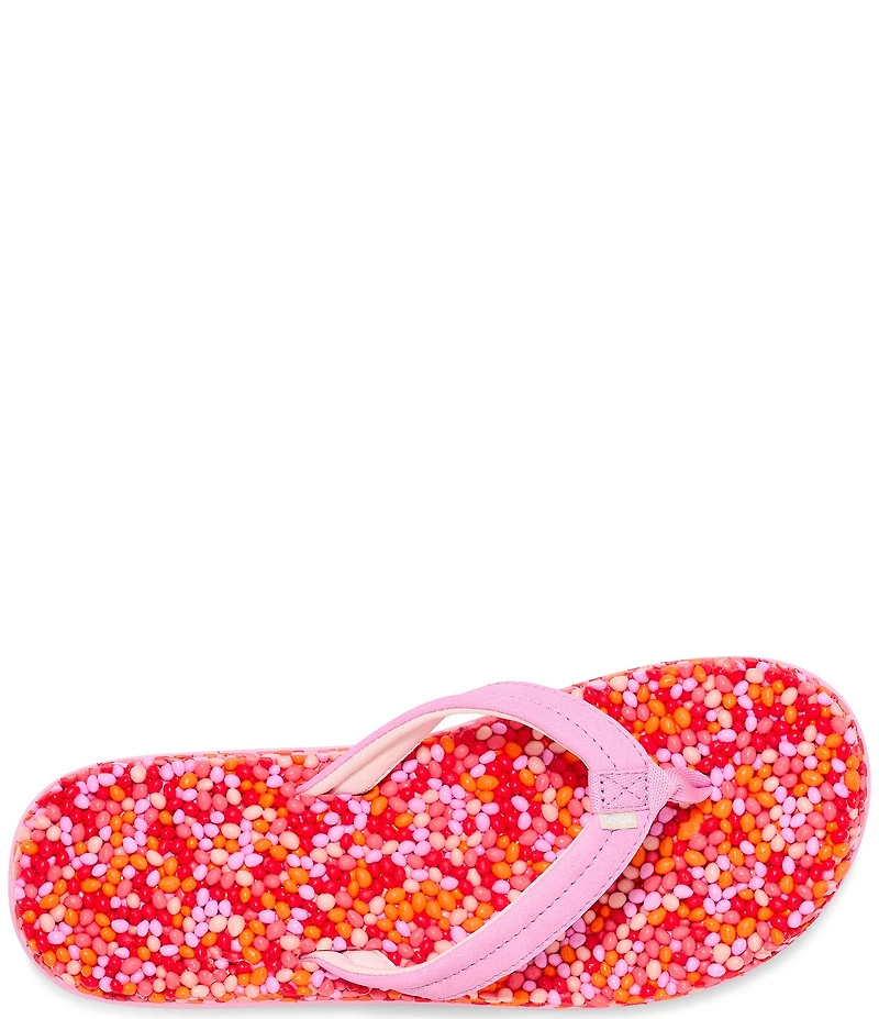 Sanuk Women's Bubblecush Rainbow Flip Flops