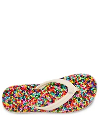 Sanuk Women's Bubblecush Rainbow Flip Flops